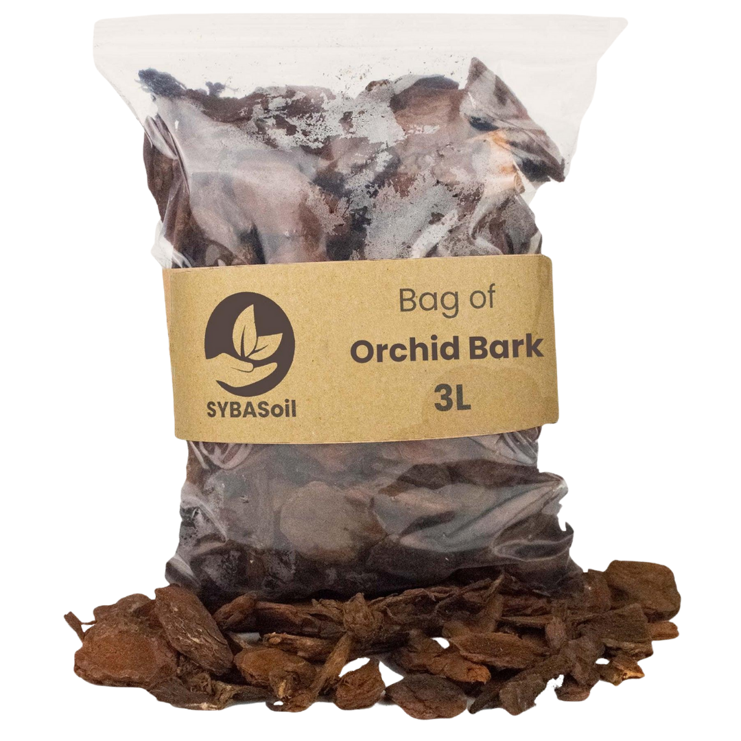 Zak SYBAsoil Orchideeënschors 3L – luchtige boomschors voor orchideeën