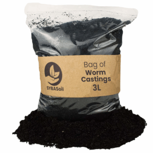 SYBAsoil wormenmest 3 liter – natuurlijke vermicompost voor gezonde planten en bodemleven