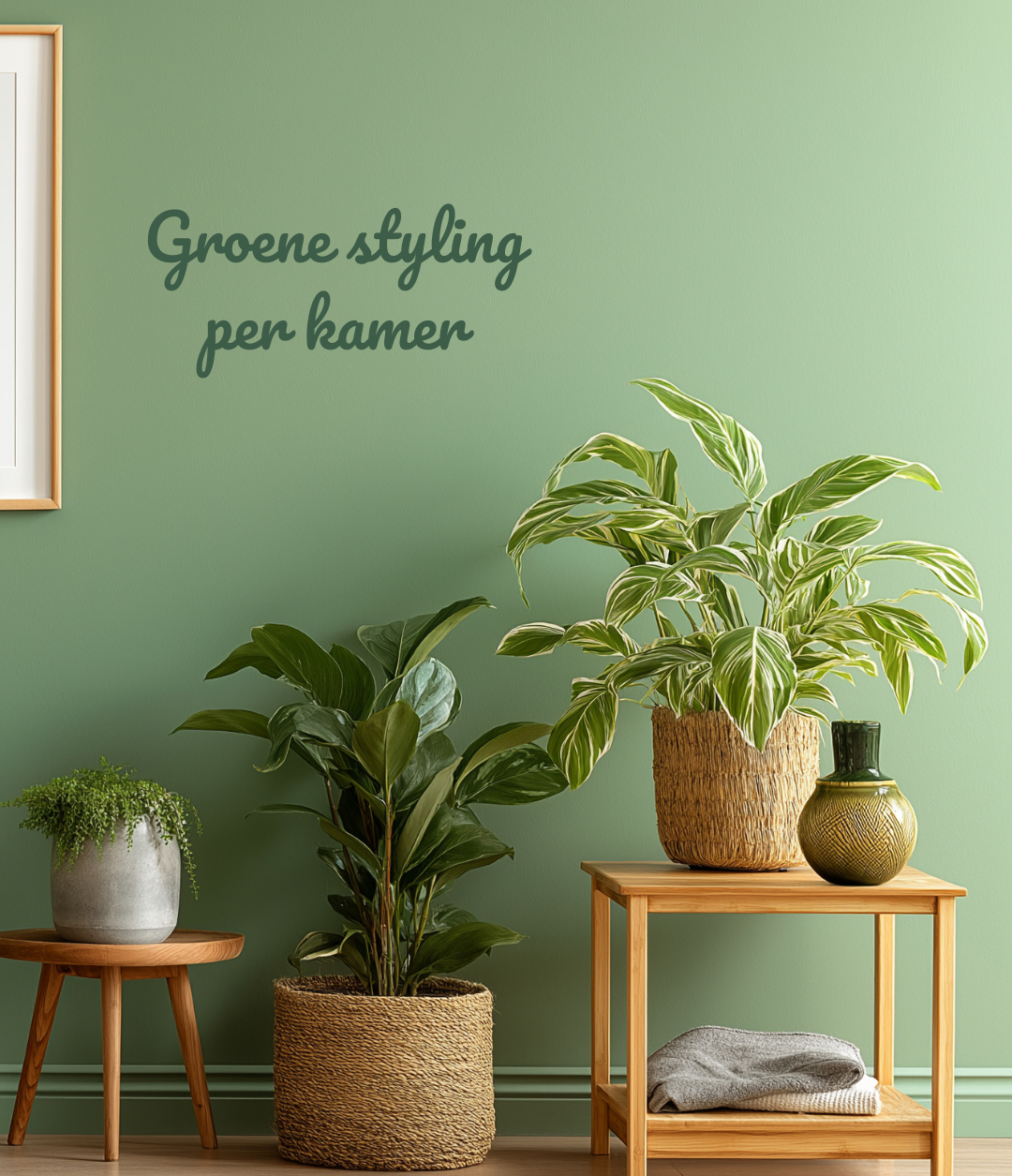 Groene styling per kamer